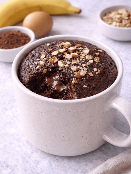 Mugcake de Chocolate Saludable