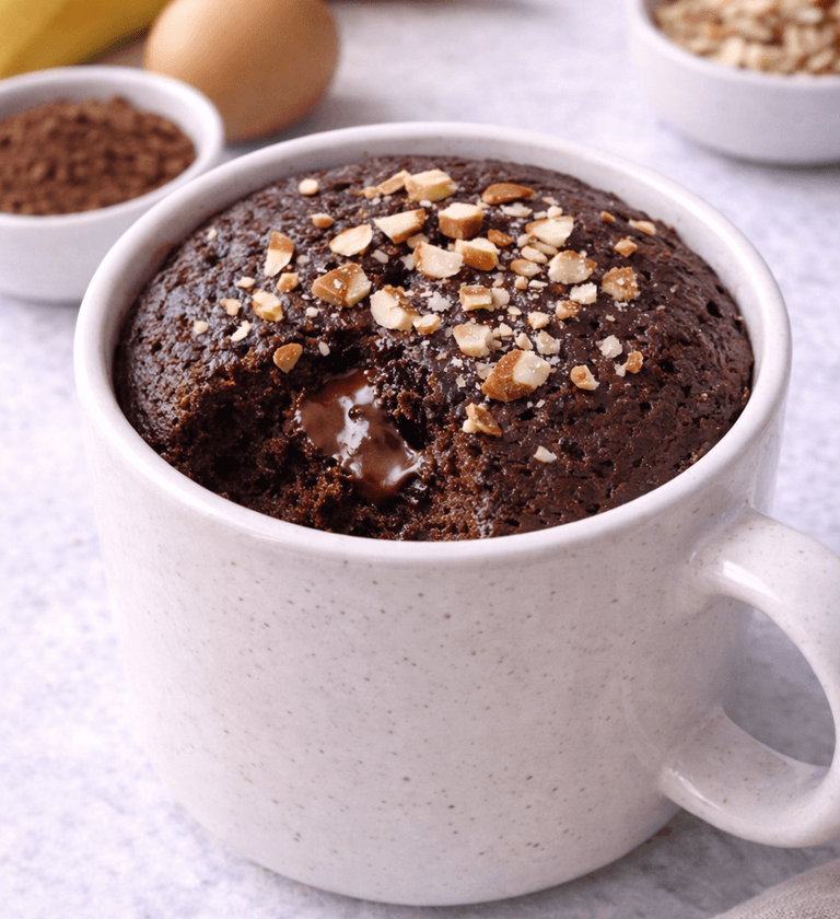 Mugcake de Chocolate Saludable