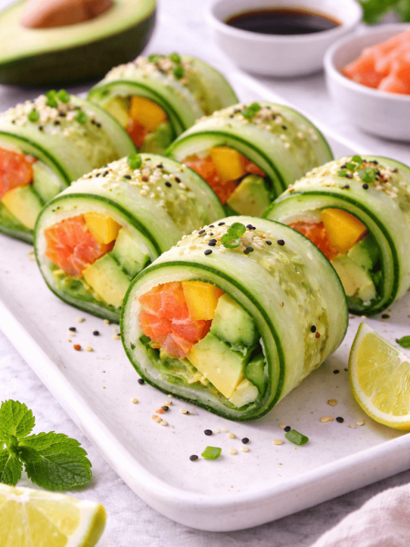 Sushi de Pepino: Cena Ligera, Saludable y Baja en Carbohidratos