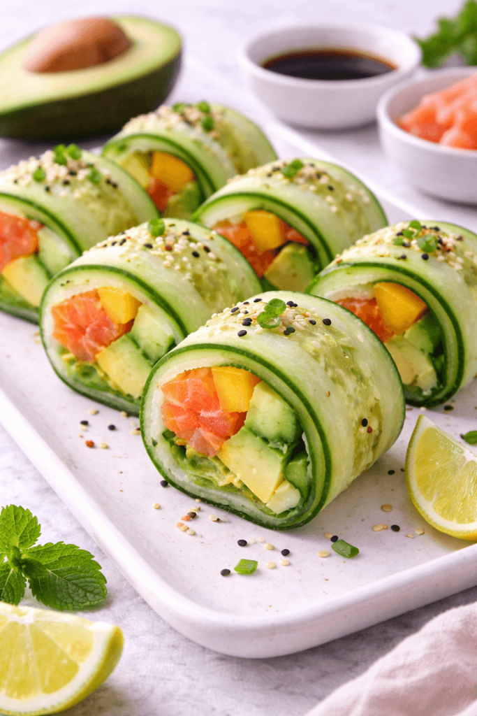 Sushi de Pepino: Cena Ligera, Saludable y Baja en Carbohidratos