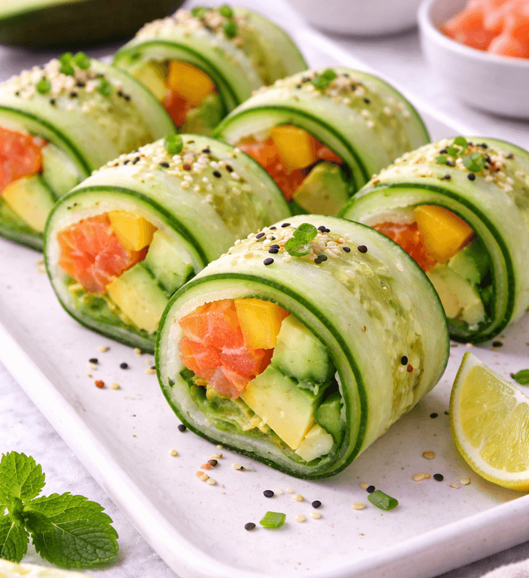 Sushi de Pepino: Cena Ligera, Saludable y Baja en Carbohidratos