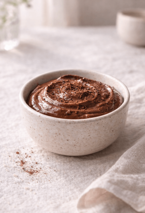 Pudding de Chocolate y Palta