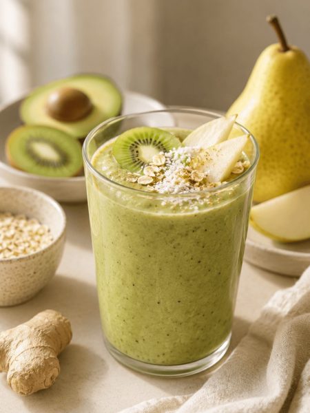 Smoothie de Aguacate, Pera y Kiwi